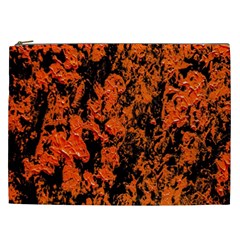 Abstract Orange Background Cosmetic Bag (XXL) 