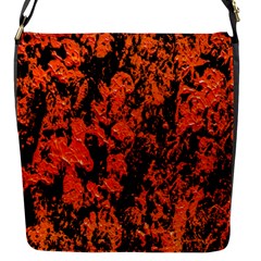 Abstract Orange Background Flap Messenger Bag (S)