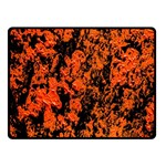 Abstract Orange Background Double Sided Fleece Blanket (Small)  45 x34  Blanket Front