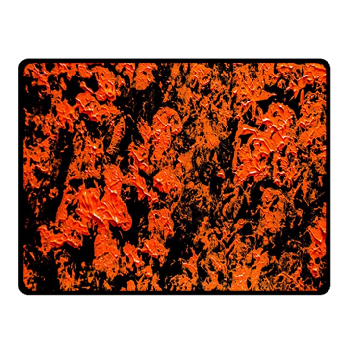 Abstract Orange Background Double Sided Fleece Blanket (Small) 