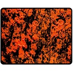 Abstract Orange Background Double Sided Fleece Blanket (Medium)  58.8 x47.4  Blanket Front