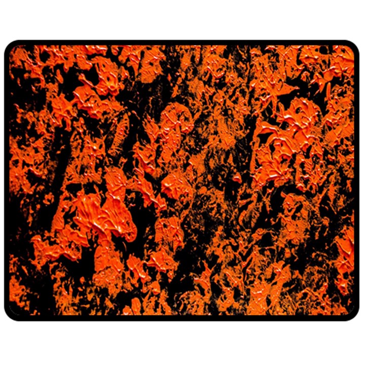 Abstract Orange Background Double Sided Fleece Blanket (Medium) 