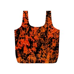 Abstract Orange Background Full Print Recycle Bags (S) 