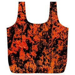 Abstract Orange Background Full Print Recycle Bags (L) 