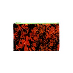 Abstract Orange Background Cosmetic Bag (XS)