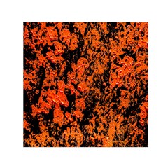 Abstract Orange Background Small Satin Scarf (square) by Nexatart