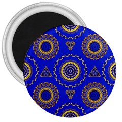 Abstract Mandala Seamless Pattern 3  Magnets by Nexatart