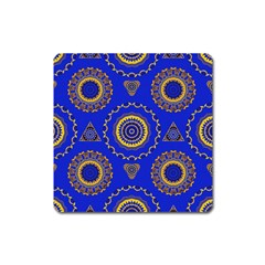 Abstract Mandala Seamless Pattern Square Magnet by Nexatart