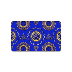 Abstract Mandala Seamless Pattern Magnet (name Card) by Nexatart