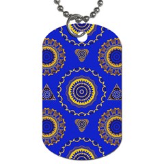 Abstract Mandala Seamless Pattern Dog Tag (one Side) by Nexatart