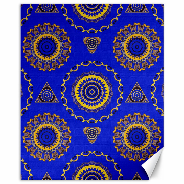 Abstract Mandala Seamless Pattern Canvas 11  x 14  