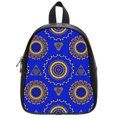 Abstract Mandala Seamless Pattern School Bags (small)  by Nexatart