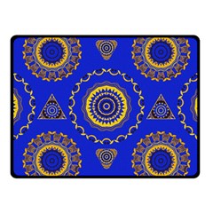 Abstract Mandala Seamless Pattern Fleece Blanket (small) by Nexatart