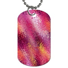 Red Seamless Abstract Background Dog Tag (two Sides) by Nexatart