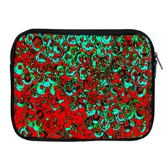 Red Turquoise Abstract Background Apple Ipad 2/3/4 Zipper Cases by Nexatart