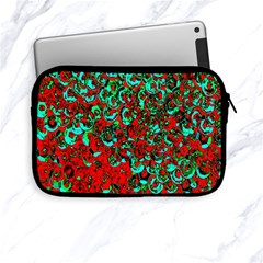 Red Turquoise Abstract Background Apple Ipad Mini Zipper Cases by Nexatart