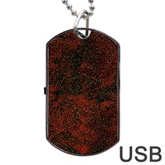 Olive Seamless Abstract Background Dog Tag Usb Flash (one Side) by Nexatart