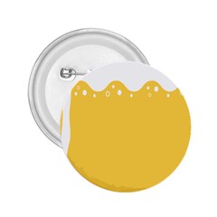 Beer Foam Yellow White 2 25  Buttons