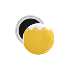 Beer Foam Yellow White 1 75  Magnets by Mariart