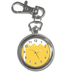 Beer Foam Yellow White Key Chain Watches by Mariart