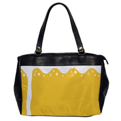 Beer Foam Yellow White Office Handbags