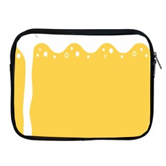 Beer Foam Yellow White Apple Ipad 2/3/4 Zipper Cases by Mariart