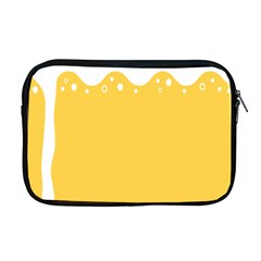 Beer Foam Yellow White Apple Macbook Pro 17  Zipper Case by Mariart