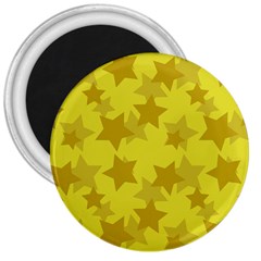 Yellow Star 3  Magnets by Mariart