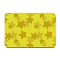 Yellow Star Small Doormat  by Mariart