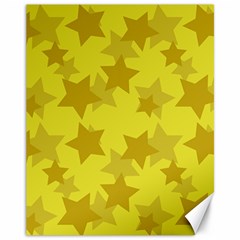 Yellow Star Canvas 11  X 14   by Mariart