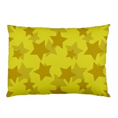 Yellow Star Pillow Case by Mariart