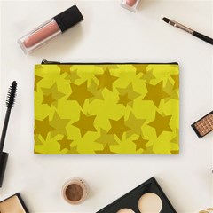 Yellow Star Cosmetic Bag (medium)  by Mariart