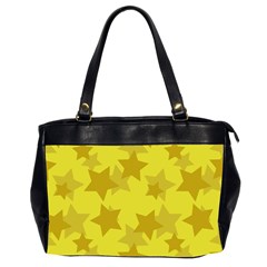 Yellow Star Office Handbags (2 Sides)  by Mariart