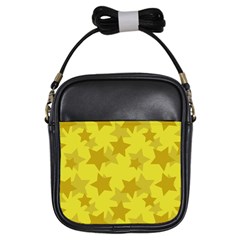 Yellow Star Girls Sling Bags by Mariart