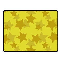 Yellow Star Fleece Blanket (small) by Mariart