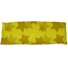 Yellow Star Body Pillow Case Dakimakura (two Sides) by Mariart