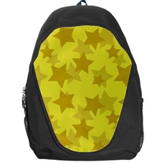 Yellow Star Backpack Bag by Mariart