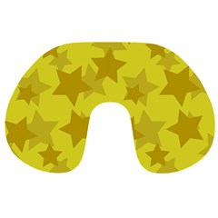 Yellow Star Travel Neck Pillows by Mariart