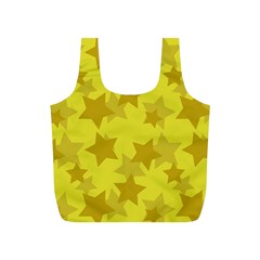 Yellow Star Full Print Recycle Bags (s)  by Mariart