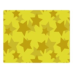 Yellow Star Double Sided Flano Blanket (large)  by Mariart