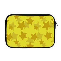 Yellow Star Apple Macbook Pro 17  Zipper Case