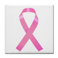 Breast Cancer Ribbon Pink Tile Coasters by Mariart