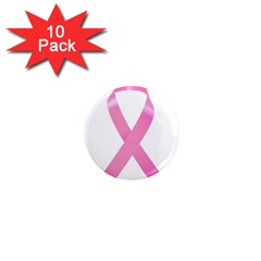 Breast Cancer Ribbon Pink 1  Mini Magnet (10 Pack)  by Mariart