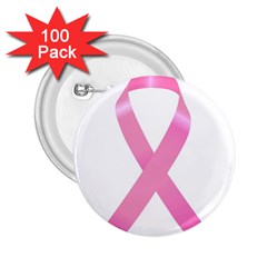 Breast Cancer Ribbon Pink 2 25  Buttons (100 Pack)  by Mariart