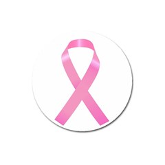 Breast Cancer Ribbon Pink Magnet 3  (round) by Mariart