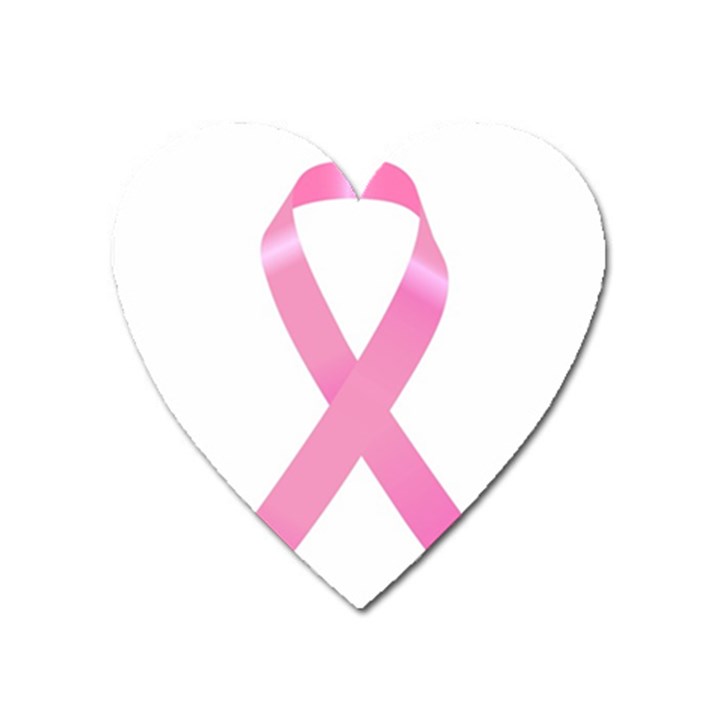 Breast Cancer Ribbon Pink Heart Magnet