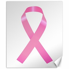 Breast Cancer Ribbon Pink Canvas 8  X 10  by Mariart