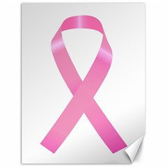 Breast Cancer Ribbon Pink Canvas 18  X 24   by Mariart