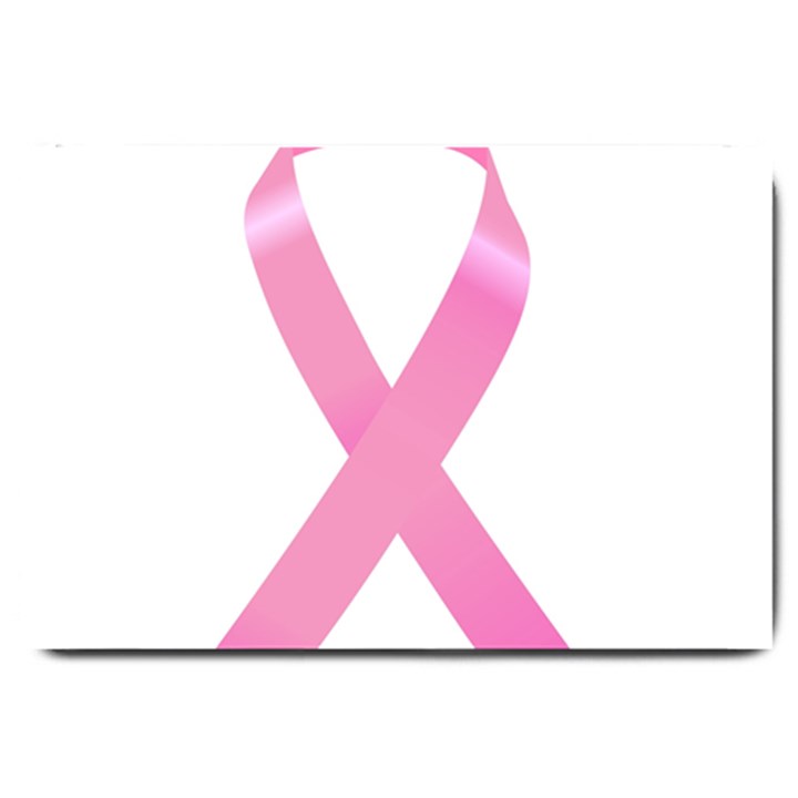 Breast Cancer Ribbon Pink Large Doormat 