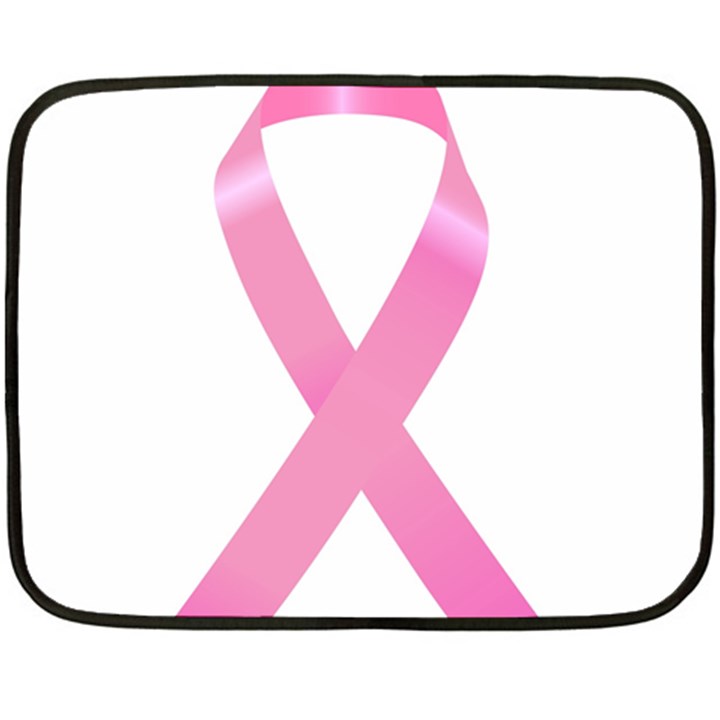 Breast Cancer Ribbon Pink Fleece Blanket (Mini)